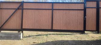 Откатные ворота . Монтаж