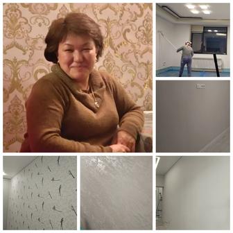 Покраска стен и потолков, поклейка обоев, подготовка стен под обои .