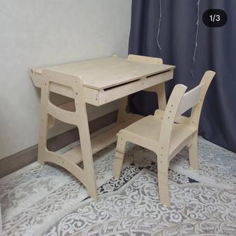 Детский растущий стол со стулом