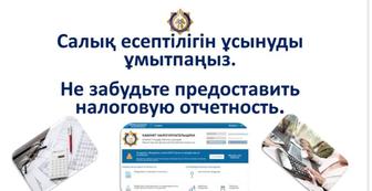 Налог есептiлігін тапсыру