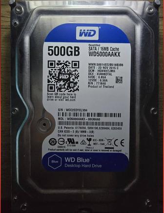 Жёсткий диск 500гб в идеальном состоянии