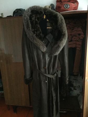 Итальянское кожаное пальто