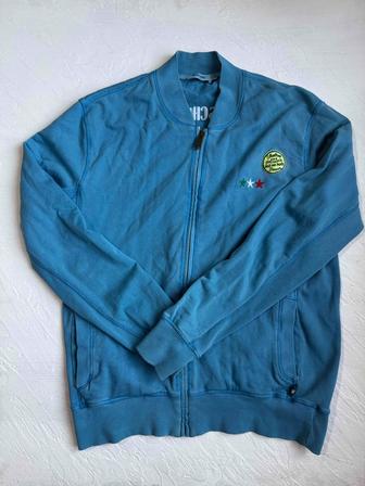 Мужской бомбер/кардиган (синий) размер-XL