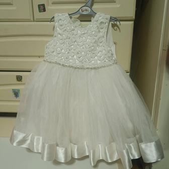 Платье белое детское