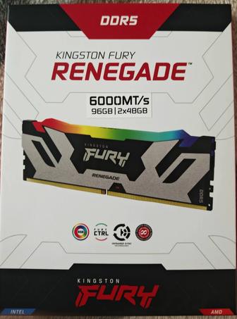 Новая оперативная память DDR-5 96Gb Kingston Fury Renegade