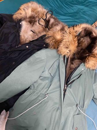Зимняя парка с натуральным мехом