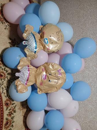 Продам воздушные готовые шарики для гендер пати