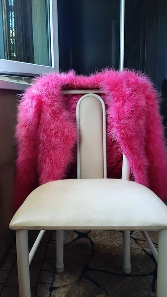 Полушубок из страусиных перьев