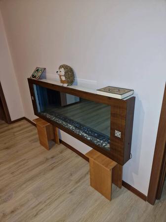 Продам аквариум б/у на 65 литров.