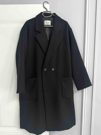 Продам черное пальто б/у