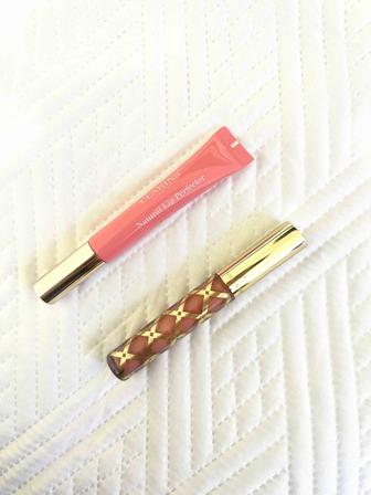 Clarins natural lip perfector блеск для губ и Estee Lauder