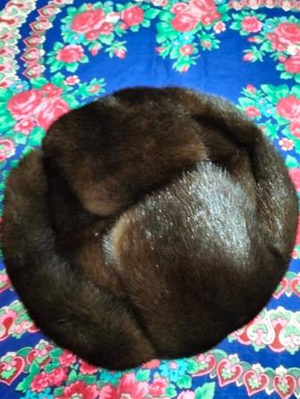 Норковая мужская шапка