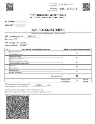 Репетитор ЕНТ русс/лит