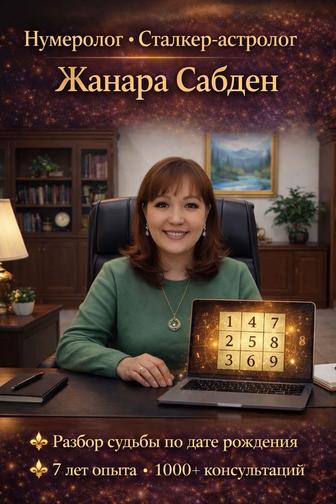 Нумеролог Алматы Сталкер-астролог Жанара Сабденова