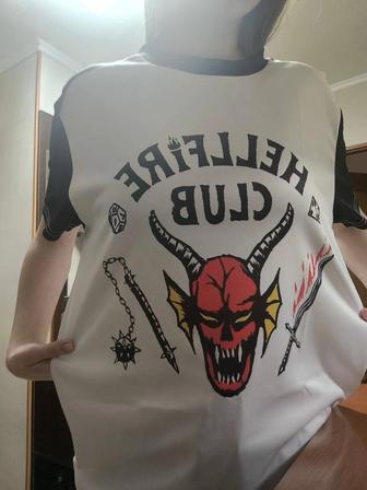 Футболка из сериала Очень странные дела. Hell fire club. XL
