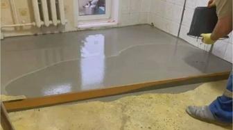 Заливаем наливной пол укладка ламината