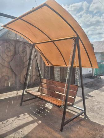 Садовые качели в стиле Лофт