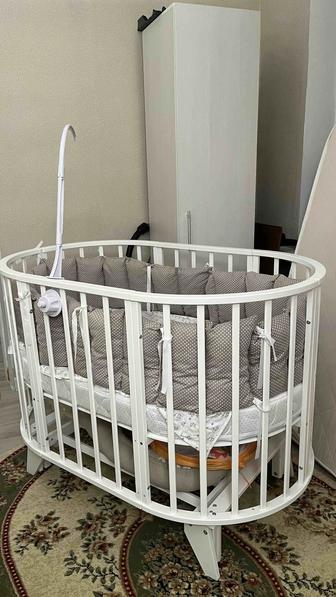 Кроватка-трансформер в отличном состоянии