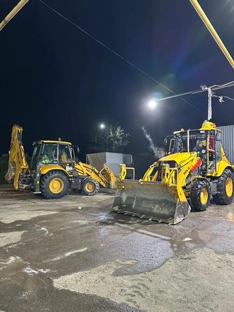 Аренда 3в1 экскаватор погрузчик