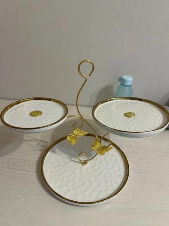 Этажерка для сладостей / фруктов, 3-ярусная, новая