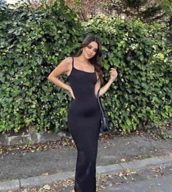 черный платье лямка