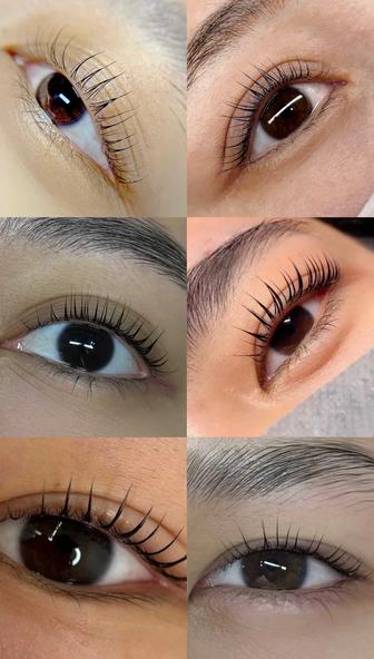 Модели на ламинирование ресниц и бровей