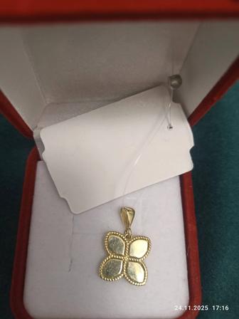 Продам желтый золотой Кулон585прб