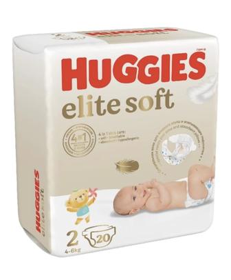 Новая упаковка подгузников размер 2 Huggies 20 штук