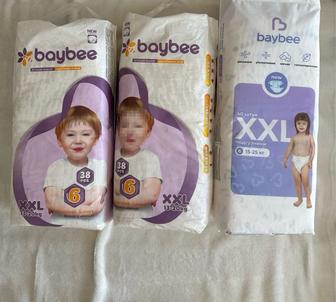 Продам подгузники baybee xxl.