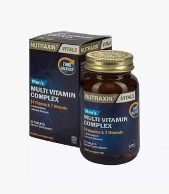 Nutraxin/мужчинам/Витамины 14/минералы 7/Premium/комплекс