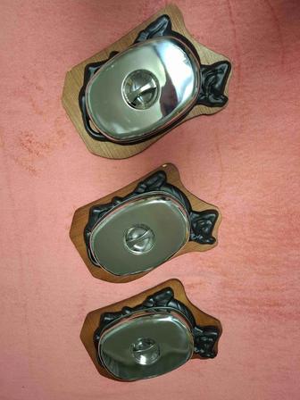 Чугунная сковорода, жаровня 3шт