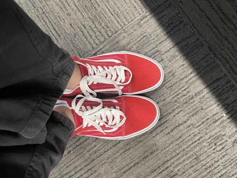 Vans новые красные Old school