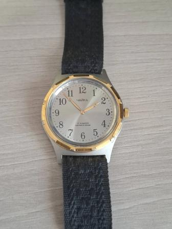 Часы мужские Чайка (17 камней, титановое напыление)