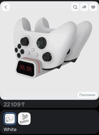 Зарядная док станция для двух геймпадов xbox.