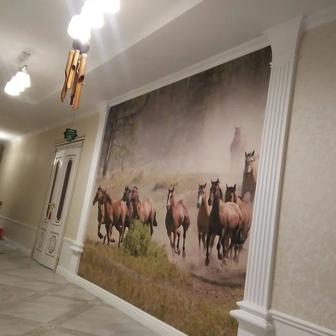 Наклеим обои быстро ,качественно.Большой стаж работы.