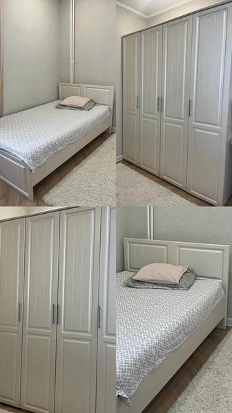 Продам кровать 120х200 и шкаф в отличном состояний