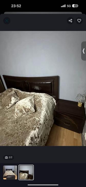 Продам кровать с тумбой
