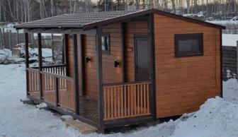 Мобильные каркасно деревянные бани и беседки