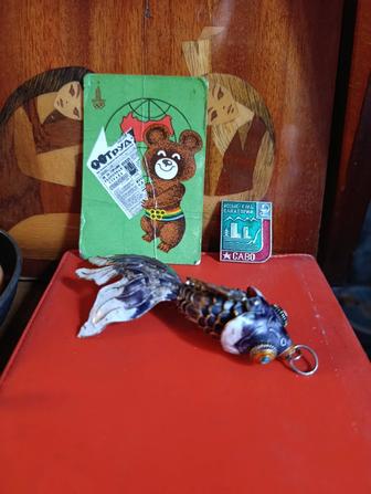 Серебро антикварная Китай рыбка кулон