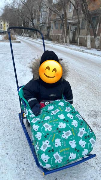 Санка на колесиках