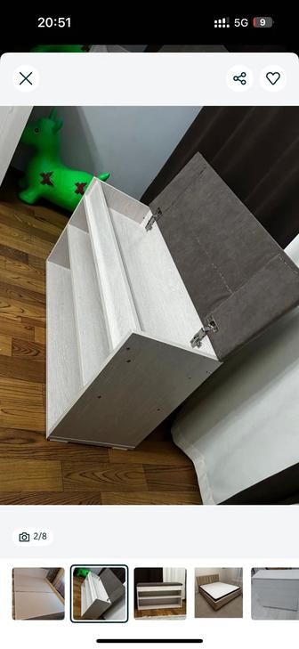 Продам обувницу новую, цвет дуб атланта, материал лдсп, мягкий поролон 2х с