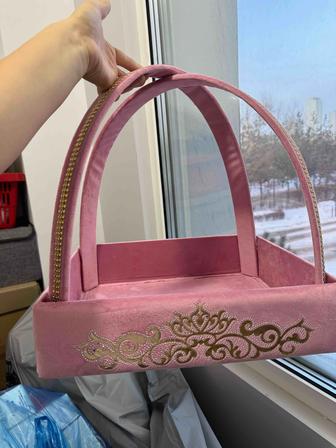 Корзина қоржын розовая