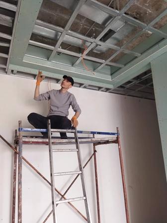 Гипсокартонные работы в Астане