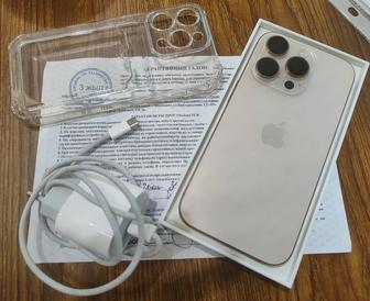 Новый Айфон, гарантия, комплект. Iphone 16 pro, 256гб, золотой