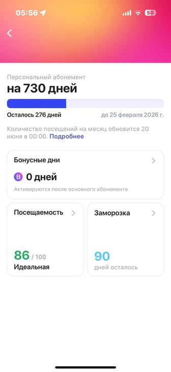Продам абонемент 1фит -9мес.