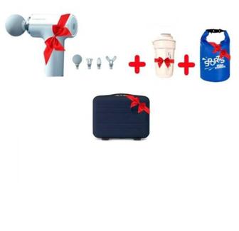 спортивный набор термо стакан, сумка,массажёр,кейс