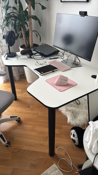 Компьютерный стол DreamDesk Classic 12/White-B, 120/80/75