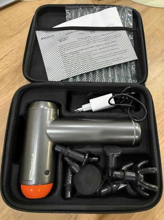 Массажный пистолет TWO HANDS UP полный комплект, отличное состояние