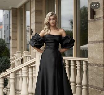 Вечернее черное платье