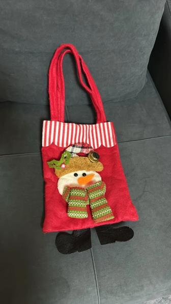 Сумка мешок новогодний